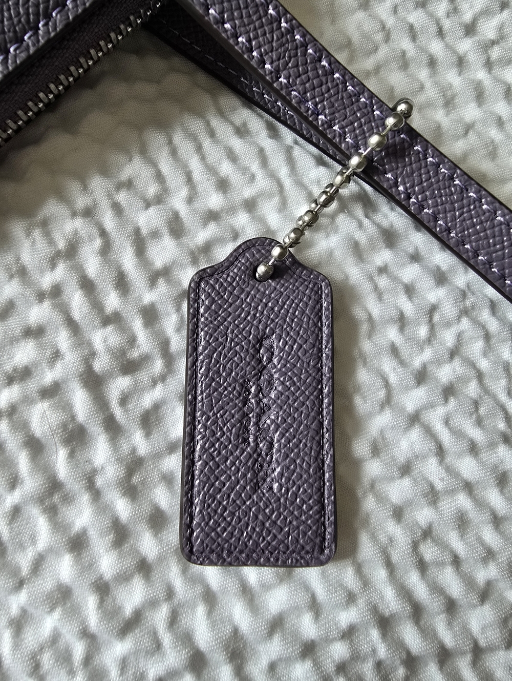 COACH 4454 Zip Top City Tote Dusty Purple Crossgrain Leather Shoulder Bag NWT - Picture 4 of 15